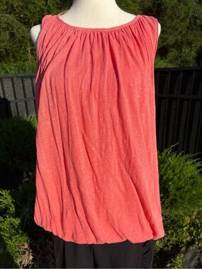 Free People We The Free Unconditional Gathered Tank Top-Coral